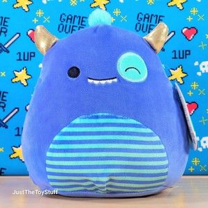 Squishmallow Rinz the Blue Monster 7" UltraSoft Stuffed Toy Plush NWT